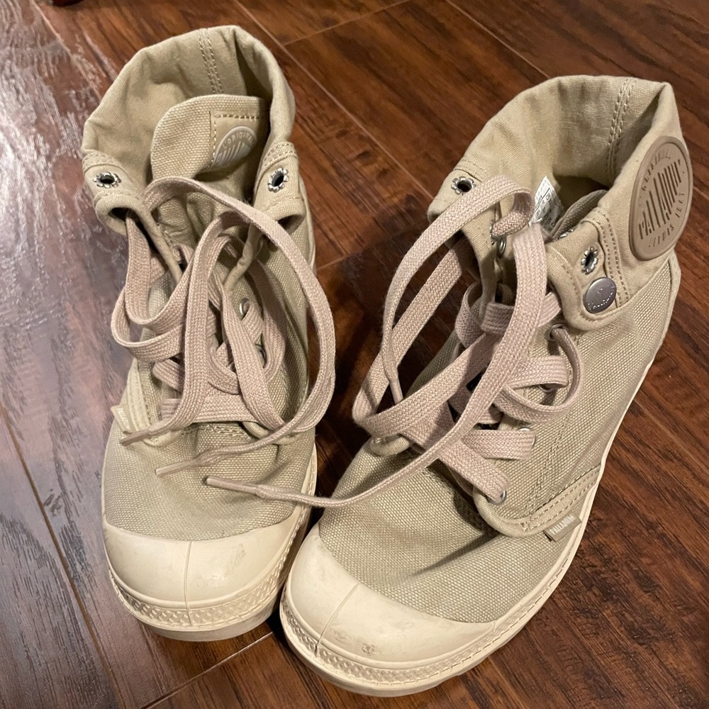 Canvas linen combat boot